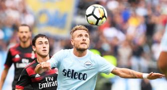 Football Briefs: Immobile hat-trick destroys Milan's perfect record
