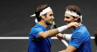Nadal and Federer team up to widen Europe's lead in Laver Cup