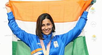 Sidhu smashes CWG record for India's third shooting gold