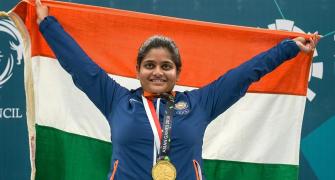 Congratulate super-shooter Rahi Sanorbat on her gold-medal win