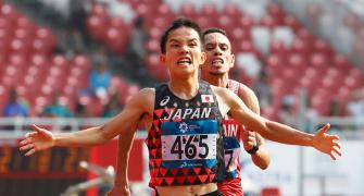 Asian Games: Marathon winner accused of pushing rival