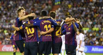 La Liga: Barcelona scrape past Valladolid on 'deplorable' pitch