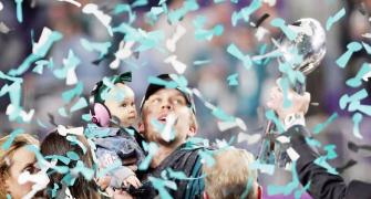 Super Bowl PIX: Families take centre-stage after Eagles stun Patriots