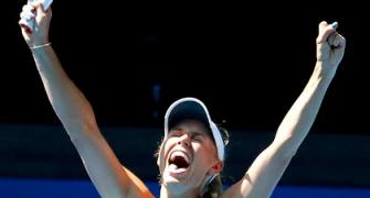 PHOTOS: Halep outlasts Kerber in thriller to set up Wozniacki final