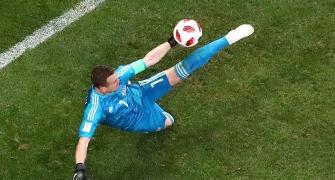 Russian keeper thanks God for luck against Spain