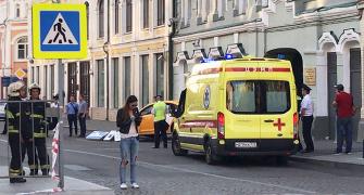 Taxi ploughs into Moscow crowd including soccer fans, eight hurt