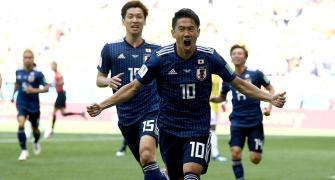 World Cup PHOTOS: Japan sink 10-man Colombia in historic win for Asia