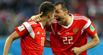 PICS: Russia on brink of last 16 berth after beating Egypt