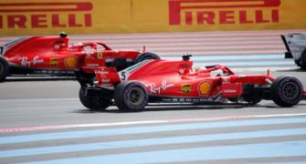 Vettel penalised after colliding with Bottas in French GP