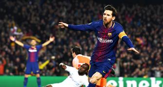 King Messi lights up Nou Camp with 100th Champions League goal