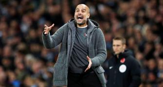 Guardiola unimpressed by City's first half showing in derby