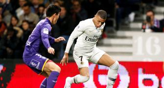 Soccer PHOTOS: Mbappe strike for PSG; Lazio stun Inter