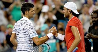 Djokovic beats Pouille to reach Cincinnati semi-finals