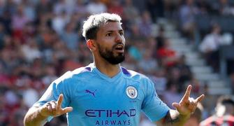 Aguero brace as City beat Bournemouth; Spurs stunned