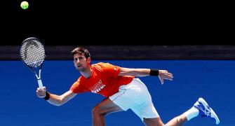 Australian Open practice: Djokovic gives Murray reality check