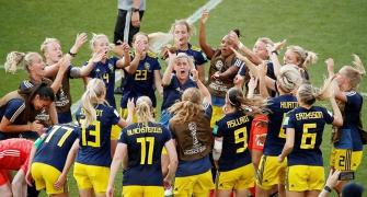 PIX: Sweden stun Germany to reach women's World Cup SF