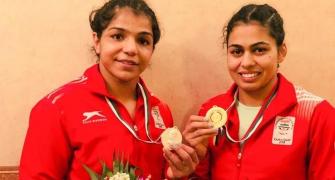 Wrestling: Dhanda wins gold, silver for Sakshi; Vinesh in final