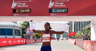 Kosgei shatters women's marathon World record