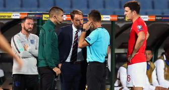 PIX: England thrash Bulgaria as racist abuse mars game