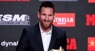 Messi receives record sixth European Golden Shoe