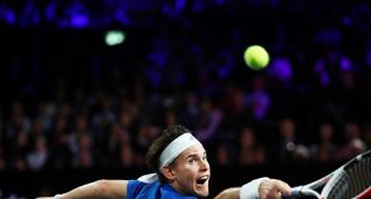 Laver Cup: Europe lead Team World after first day