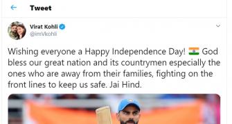 Sports stars extend Independence Day greetings