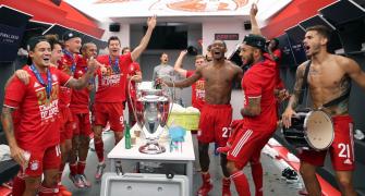 PIX: Champions Bayern celebrate triumph without fans
