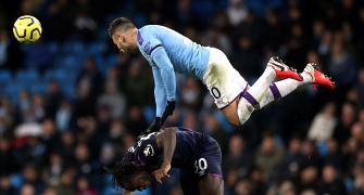 EPL: City see off West Ham as fans take aim at UEFA