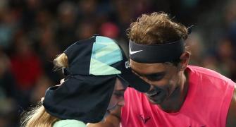 Nadal seals place in Round 3 with a kiss