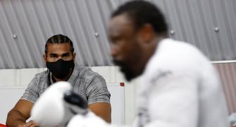 Ex-boxer Haye launches mask to fight COVID-19