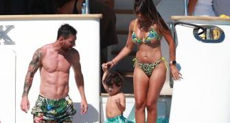 PIX: Messi, Suarez soak in some Ibiza sun