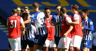 EPL PIX: Arsenal sunk by Brighton, Leicester held