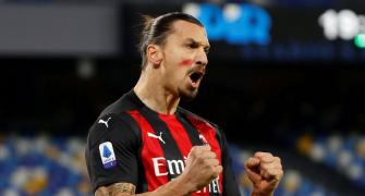 Football: Ibra brace ends wait for Milan win at Napoli