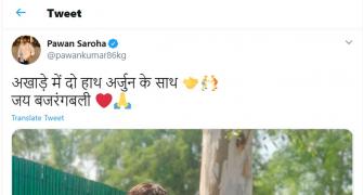 Geeta Phogat's baby makes akhara debut