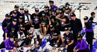 PIX: LA Lakers claim record-tying 17th NBA title