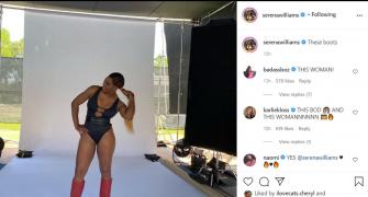 PICS: Serena turns up the heat