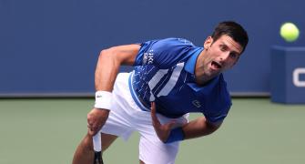 US Open PIX: Djokovic, Osaka advance; Pliskova shocked