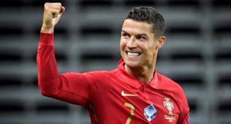 PIX: Ronaldo nets 100th international goal