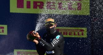 F1 PIX: Hamilton takes 90th win at dramatic Tuscan GP