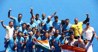 PICS: India hockey players celebrate bronze medal win!