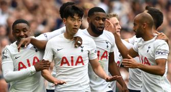 EPL PIX: Son shines as Tottenham stun Man City