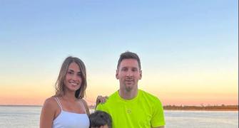 It's a Neon Christmas for Messi and family