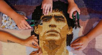 PIX: Argentines honor Maradona with mosaics