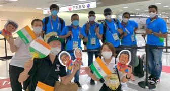 India's contingent checks in at Tokyo Games Village