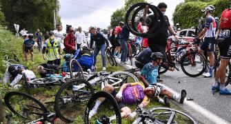 Spectator who caused Tour de France crash arrested