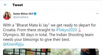 Indian shooters depart for Olympic prep
