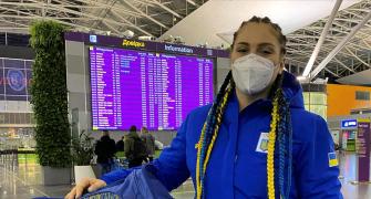 Ukrainian, Russian athletes keep distance in Beijing