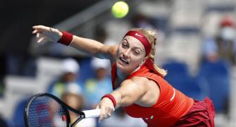 Aus Open PIX: Kvitova bows out; Medvedev advances