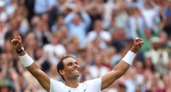 Wimbledon PIX: Nadal sets up Kyrgios semis