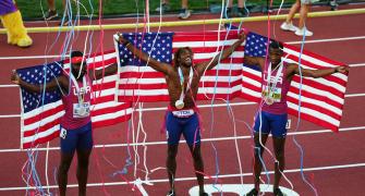 PIX: Lightning Lyles, Jackson blaze to World 200m gold